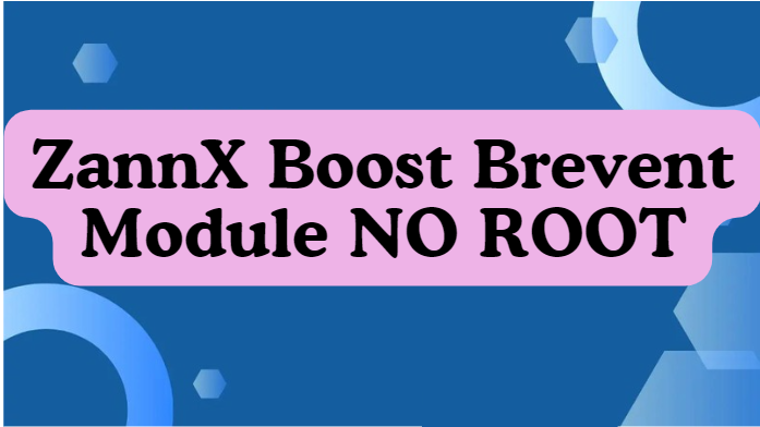 ZannX Boost Brevent Module NO ROOT